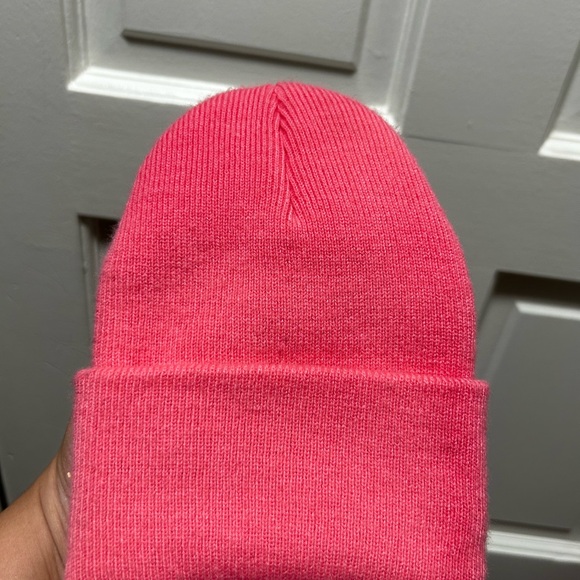 Carhartt Girls Pink Toddler Winter Warm Beanie hat - Picture 2 of 5